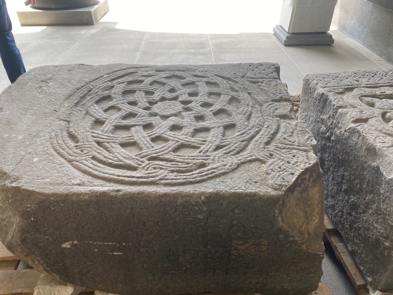 headstone saved from the destruction of Armenian cultural heritage in Artsakh