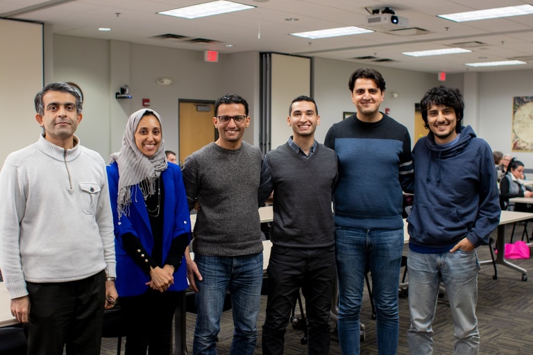 UI international students and scholars from Iraq, Iran, Jordan, and Saudi Arabia shared food, presentations, and stories from their home countries with participants of the Building Our Global Community certificate program