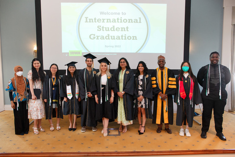 International Graduation Ceremony group photo of graduates
