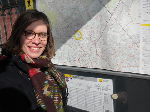 Briana in Berlin during the final months of her two-year research stay in Berlin, funded with external grants from the DAAD and Free University of Berlin, April 2015.