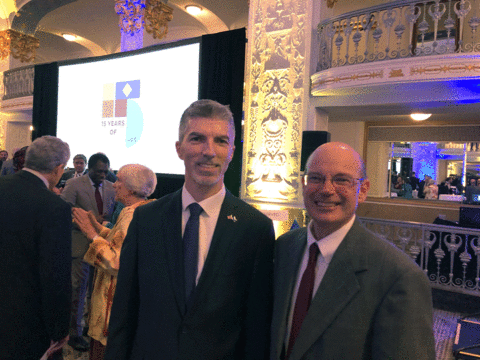 Russ Ganim with Illr Dugolli, Ambassador to the U.S. from Kosovo