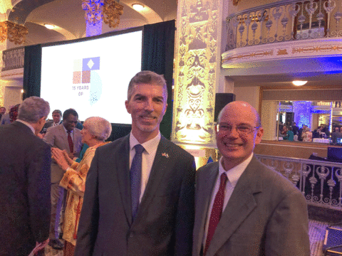 Russ Ganim and Ilir Dugolli, Kosovo Ambassador to U.S.