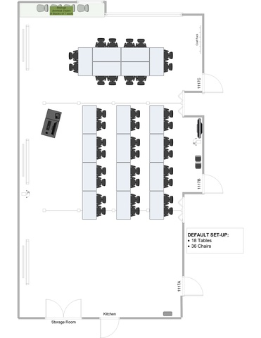 Default furniture layout for International Commons