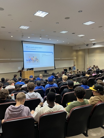 Kirsten speaking to CCA students