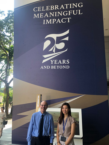 Russ Ganim and Catherine Chong at Singapore Management University