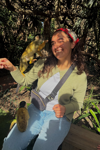 Veronica with Monkeys
