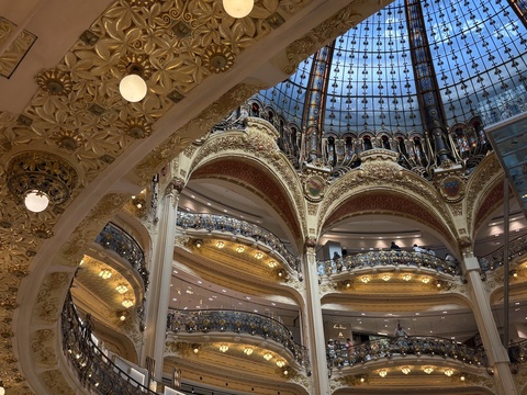 Galeries Lafayette golden theater in Paris