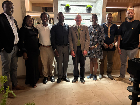 Russ Ganim with others in Nairobi