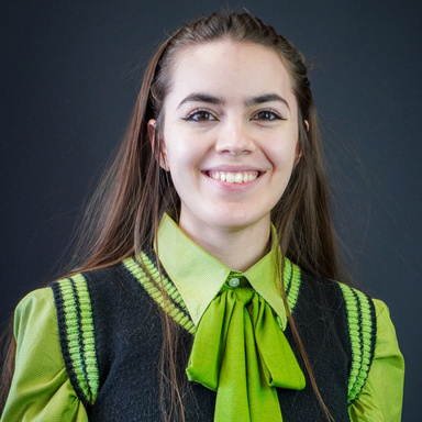 student smiling