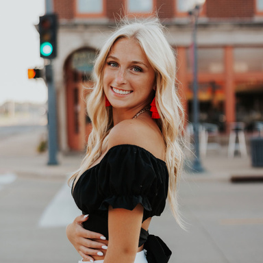 student smiling