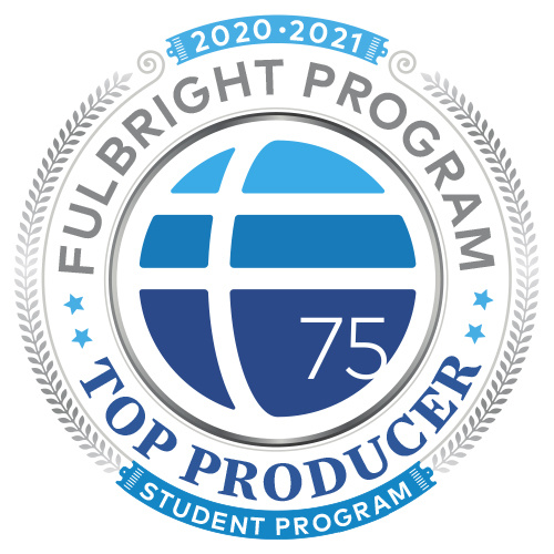Fulbright top producer graphic 75 years