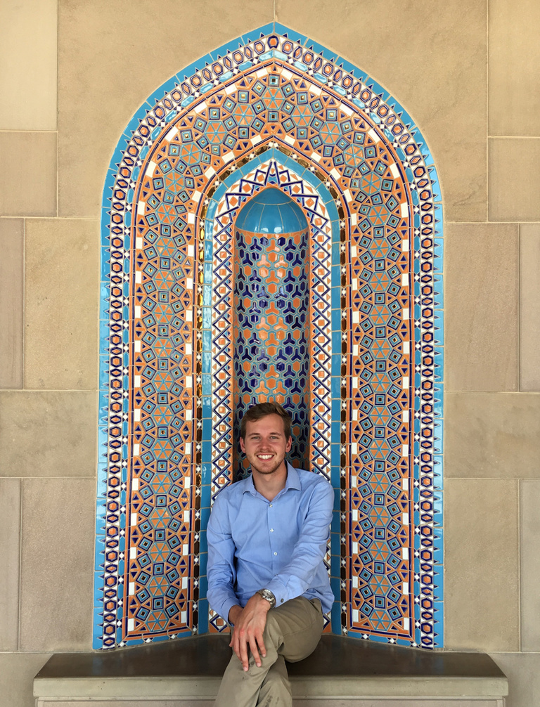 Alex Bare inside the sultanate Oman