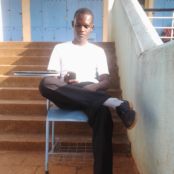 Frankline Matanji at Kisii University in Kenya