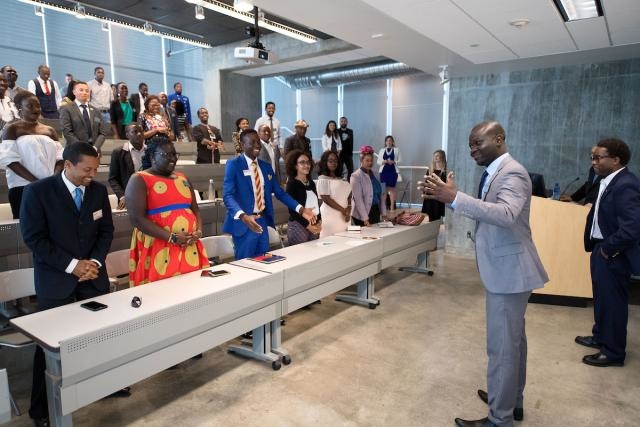 Twenty-five Young African Leaders Initiative (YALI) fellows arrived in Iowa City June 16 to learn about the American economy and the basics of operating their own business. During their six-week stay, the fellows have been traveling across the state visit