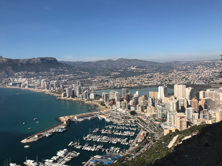 city view of Calpe from above