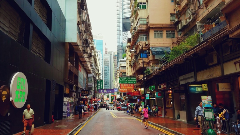 street scene Hong Kong
