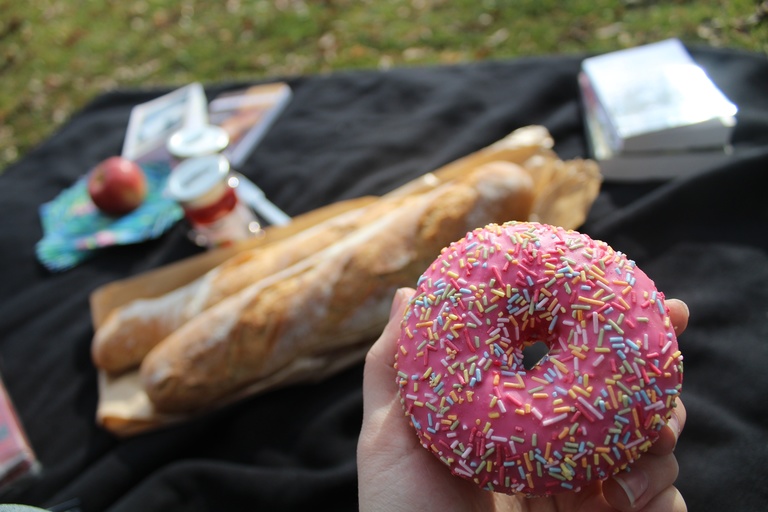 Donuts are a surprisingly popular treat in France. They make great picnic food!