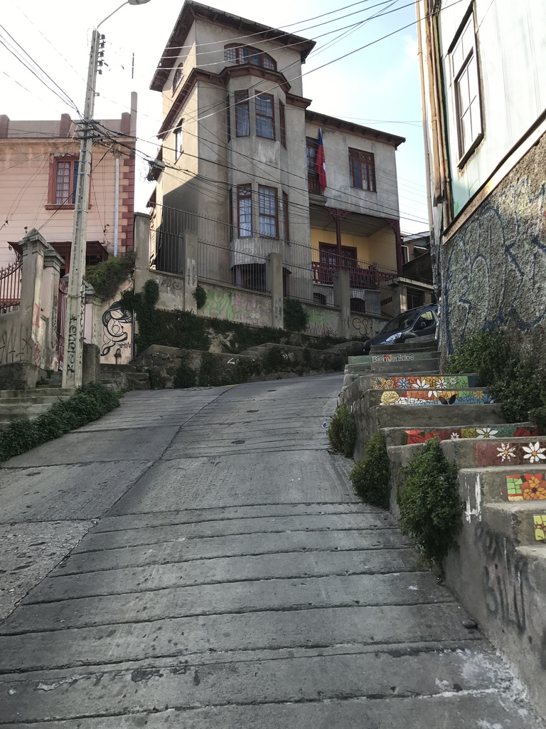 This is the steepest and strangest part of the climb, the S hook. Here you feel as if the silly graffiti characters are watching you, and the ever so suave street cats are literally watching you.