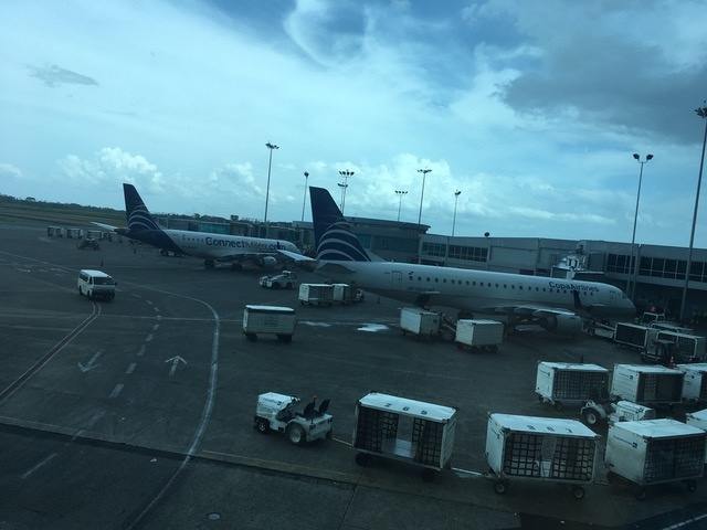 picture of the planes during my layover in Panama City en route to San José