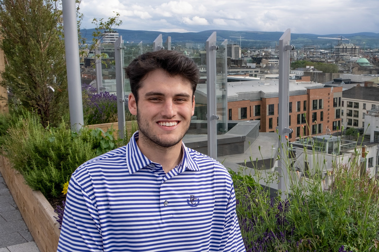 Image of Jake Prey, University of Iowa student who completed an internship in Dublin