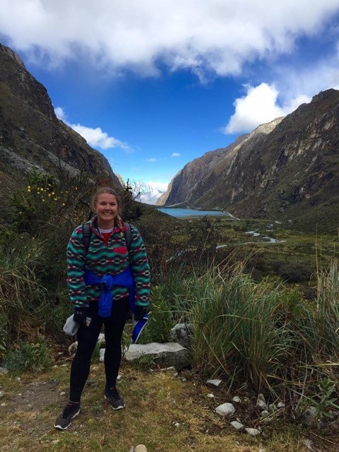 Jennie Wonderlin in mountains in Peru
