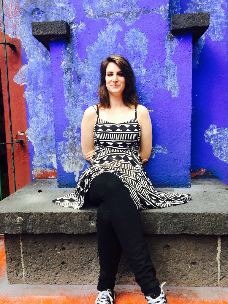 Lauren Smiley at Frida Kahlo's Casa Azul in Mexico City