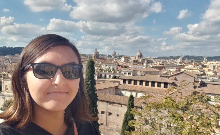 Hannah at the Musei Capitolini in Rome, Italy