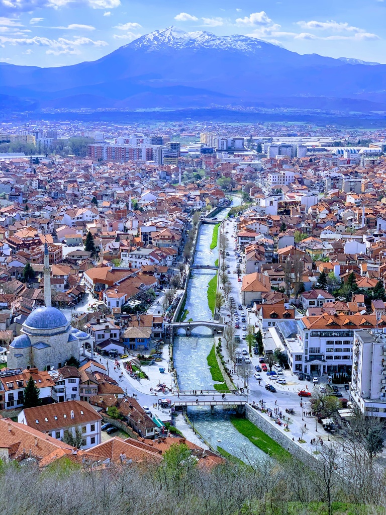 Prizren Kosovo aerial view