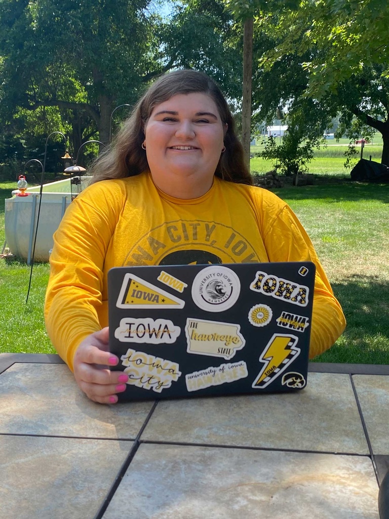 UI student with laptop