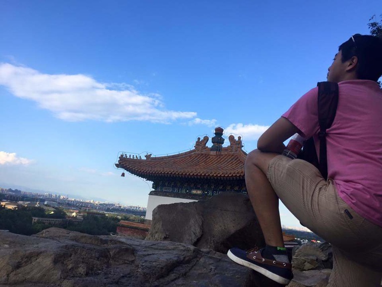 Jeffrey Ding surveys Beijing from a distance