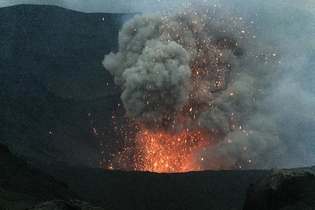 University of Iowa volcanologist Ingrid Ukstins spent two weeks collecting samples from Yasur, a continuously erupting volcano on Tanna, an island in the remote South Pacific archipelago of Vanuatu, to study its chemical composition and determine how the 