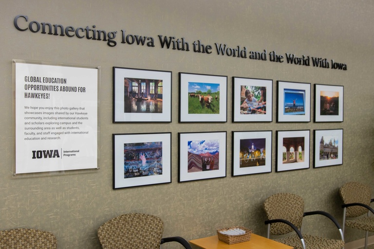 Frame photos of study abroad locations