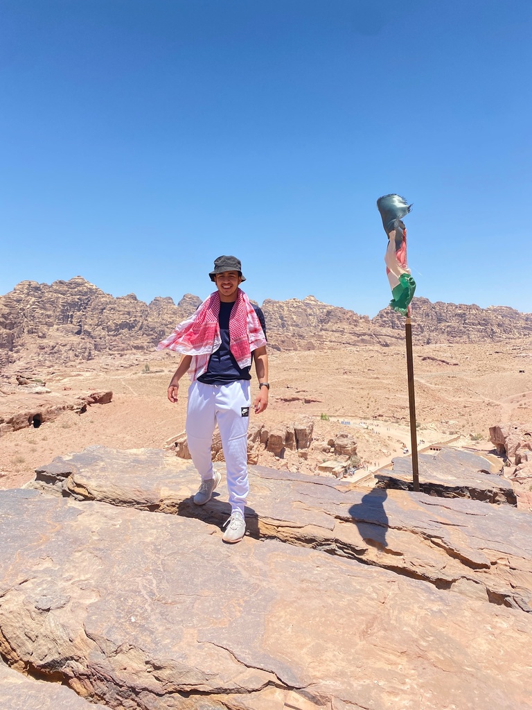 Dean Omar in the desert