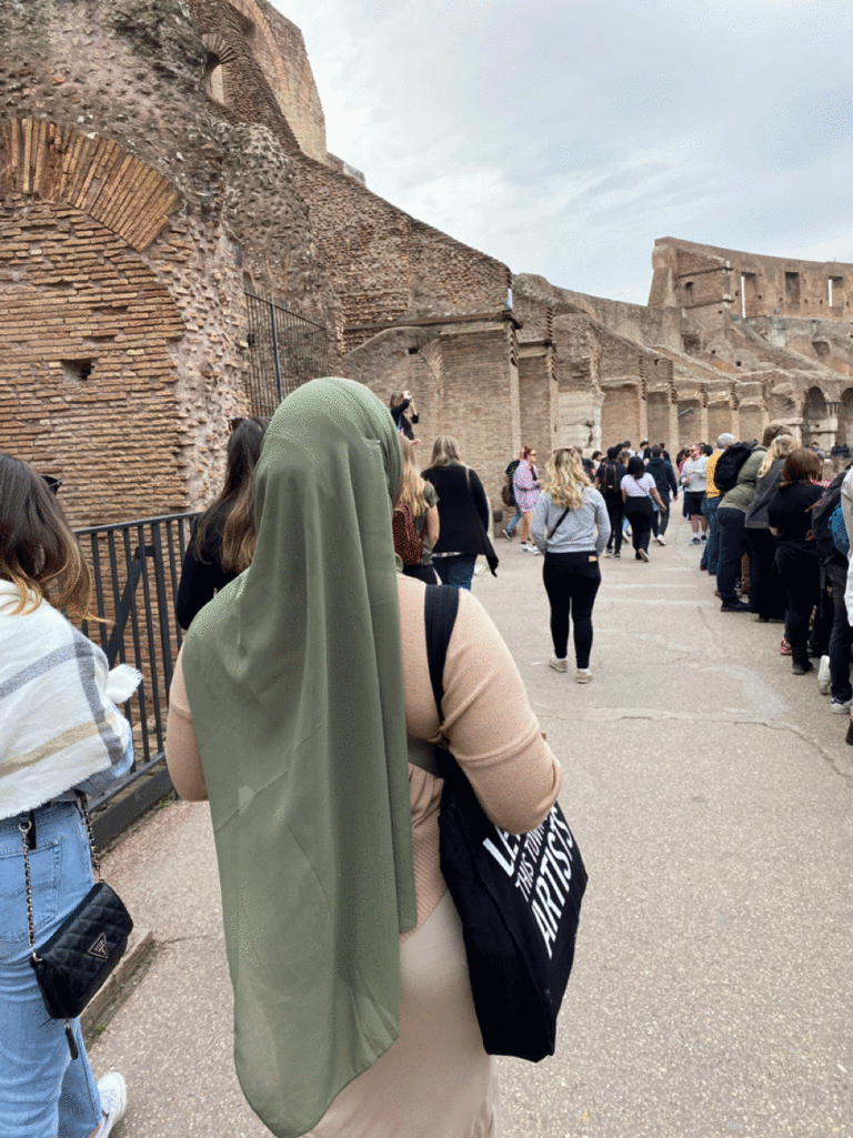 Sauda Abdullahi at the Colosseum, Rome