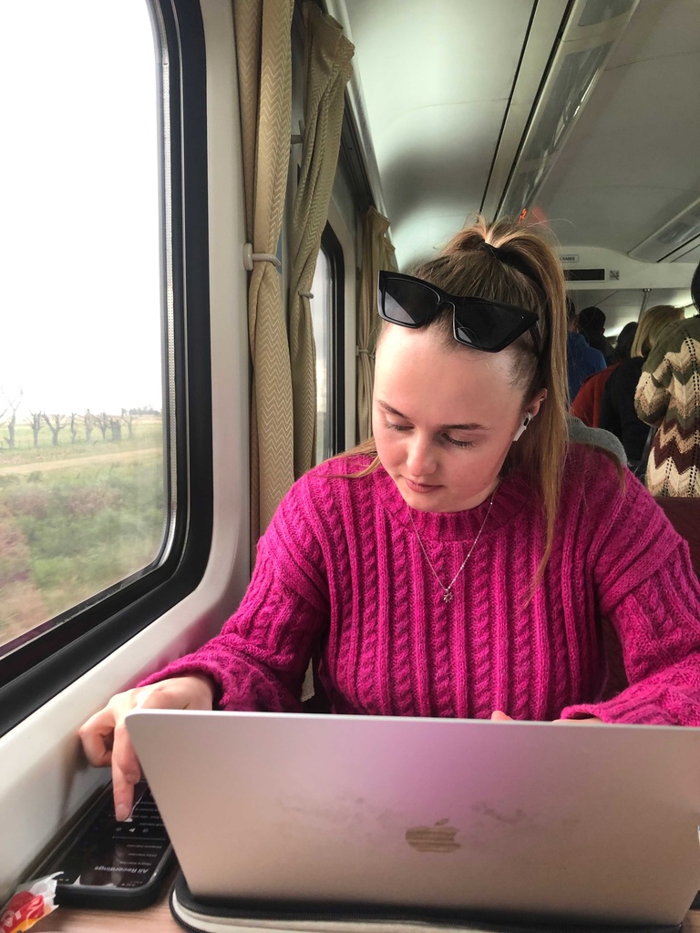 interview transcription on train - Cecilia Bradley