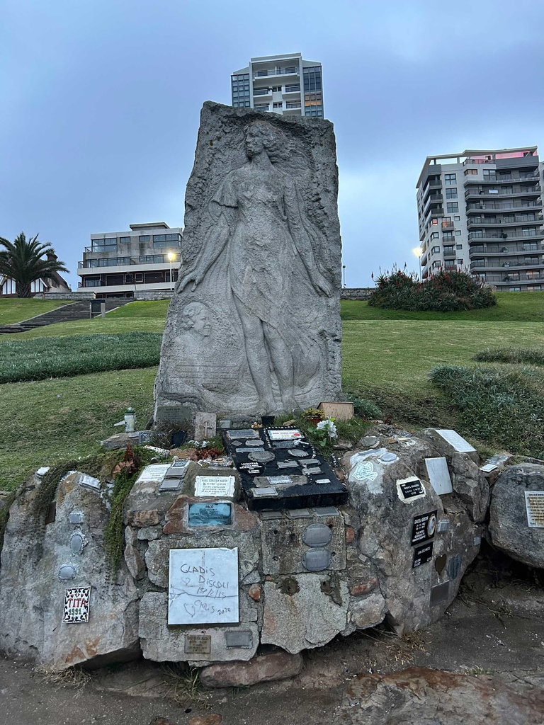 Memorial in Mar del Plata Argentina, beach where Alfonsina Storni's body was found