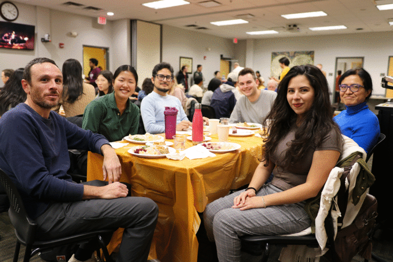 Group of students at table