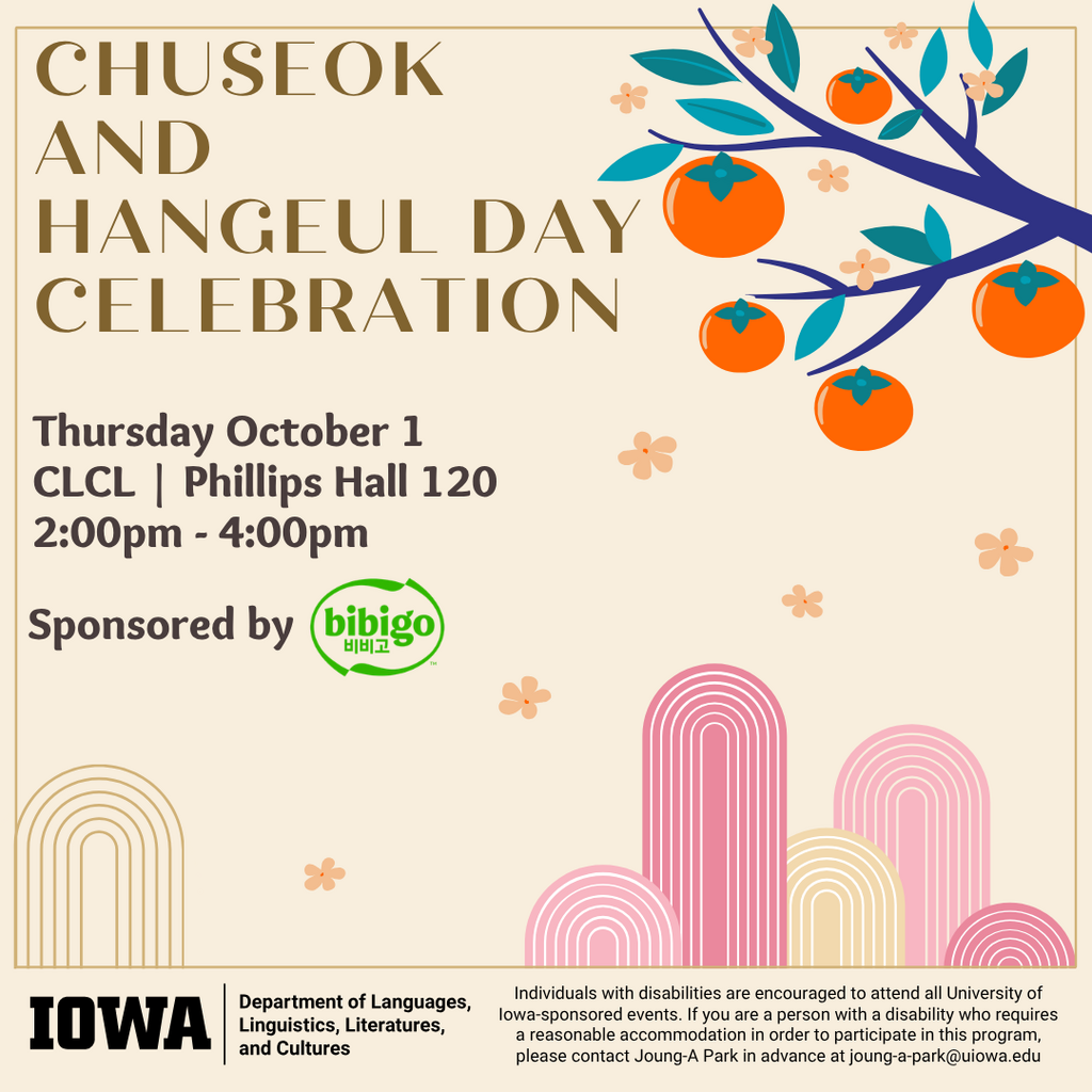 Chuseok and Hangeul Day Celebration promotional image