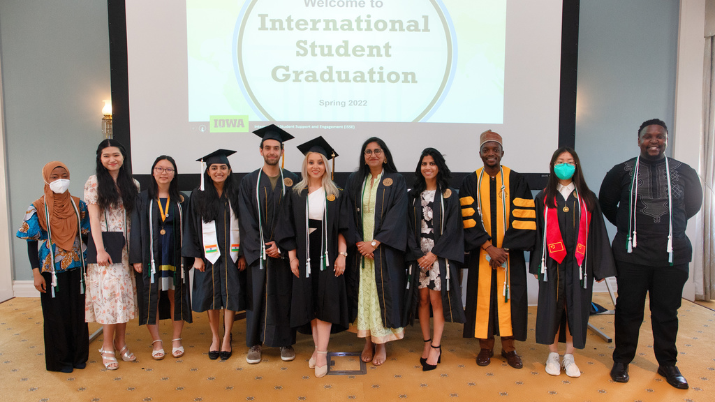 International Graduation Ceremony group photo of graduates