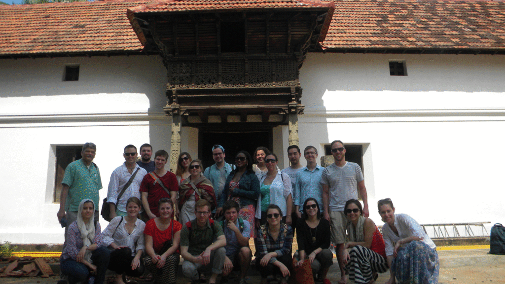 India Winterim student group with Jerry Anthony