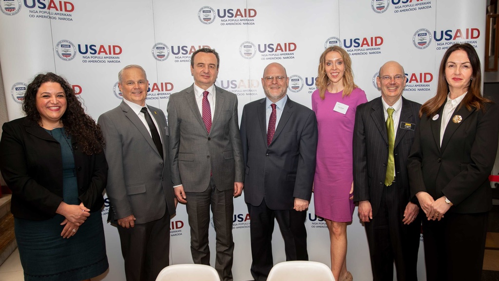 Delegates from the University of Iowa, Iowa State, Kosovo and USAID
