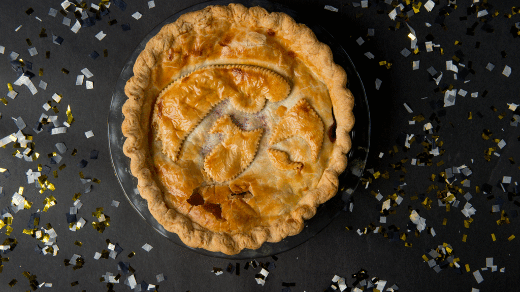 pie with hawkeye logo
