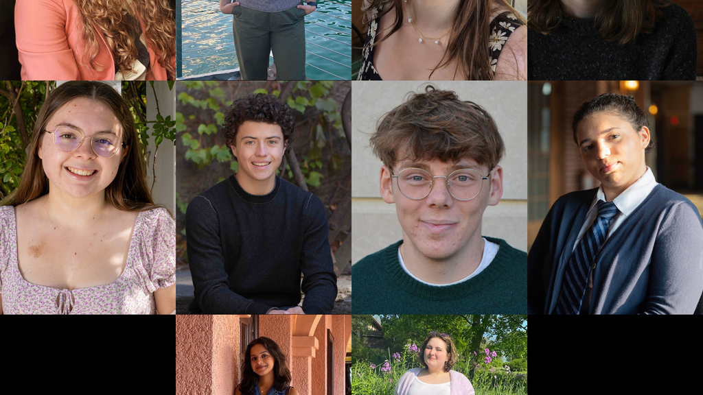 collage of student headshots