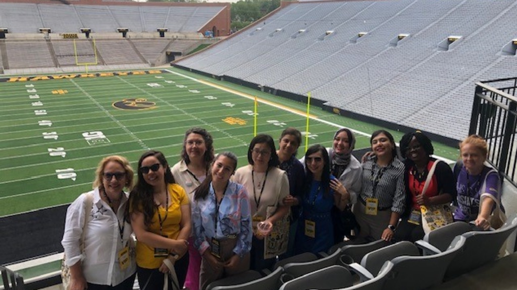 EducationUSA visiting Kinnick Stadium