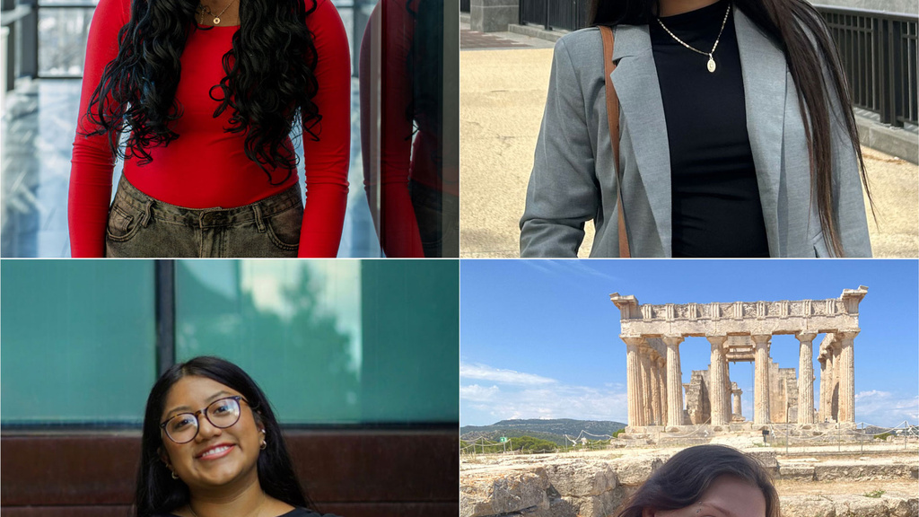 collage of student headshots